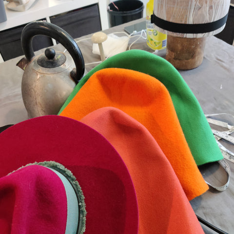 felt cones and tapelines needed for Millinery retreat Ireland