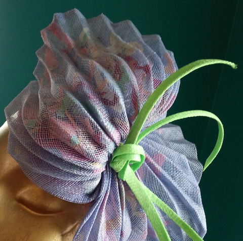 Lina Stein Millinery workshop. sinamay origami fascinator