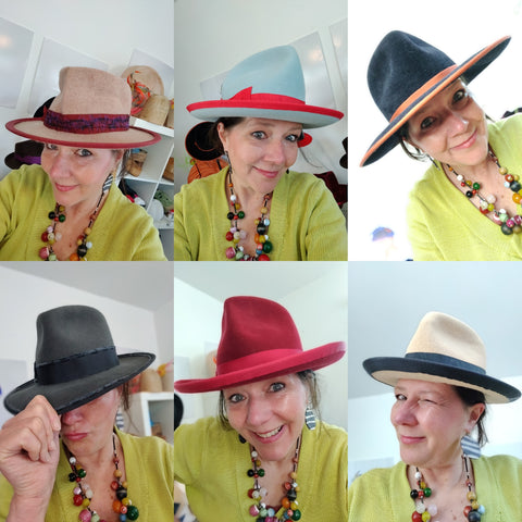 Lina Stein millinery Ireland Open crown fedora workshops