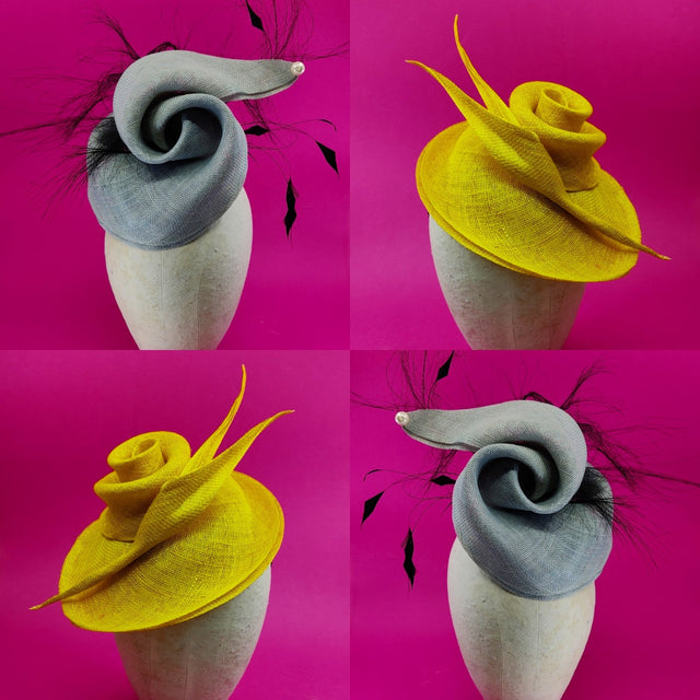INTRODUCTION TO MILLINERY | Swirled Sinamay Fascinator for beginners