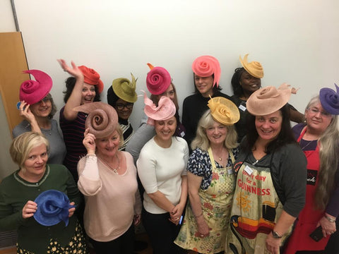 Lina Stein online and live workshops swirled sinamay