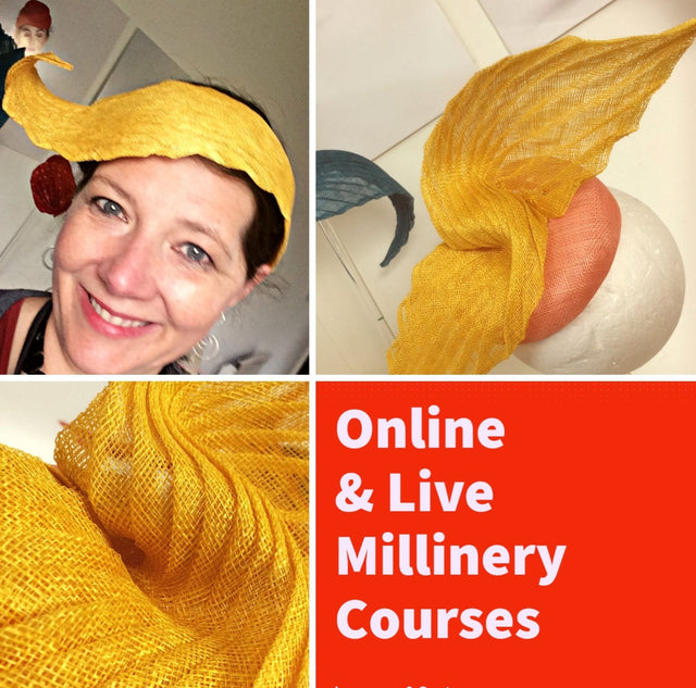 Online & Live | Sculpted Origami using Sinamay-for all levels