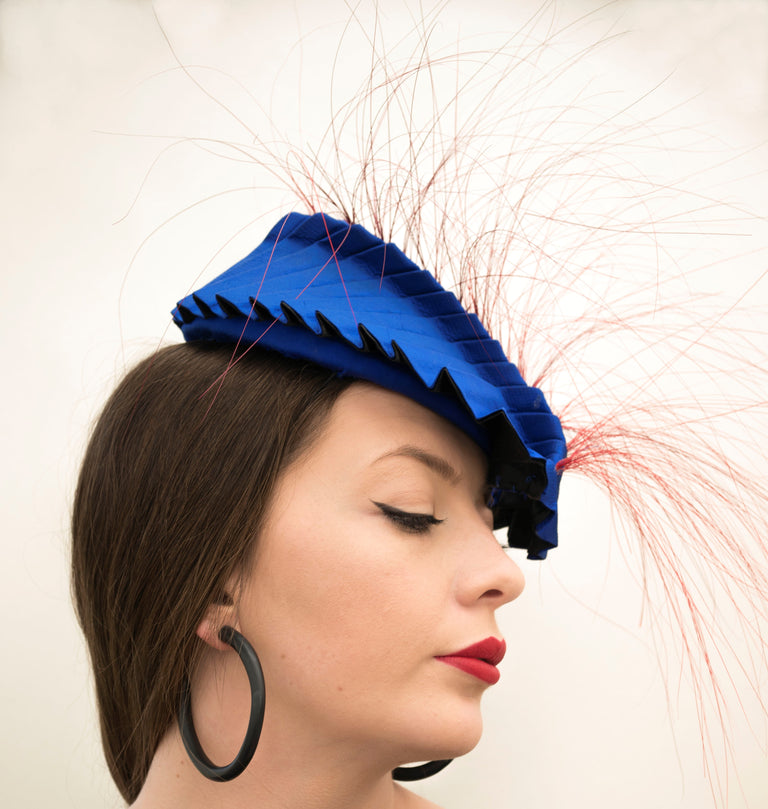 Lina Stein Millinery Lookbook millinery origami. Photographr Sadhbh Kenny