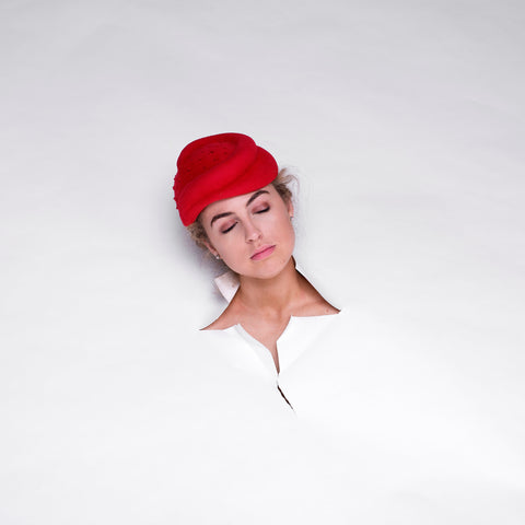 Lina Stein Millinery Lookbook  ladies winter hand made felt hat. photographer Sadhbh Kenny