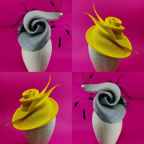 INTRODUCTION TO MILLINERY | Swirled Sinamay Fascinator for beginners